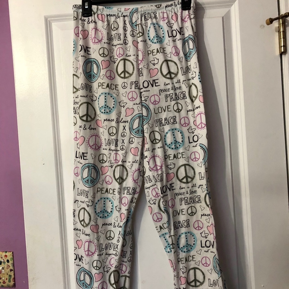 PJ Salvage Peace & Love Pajama Pants